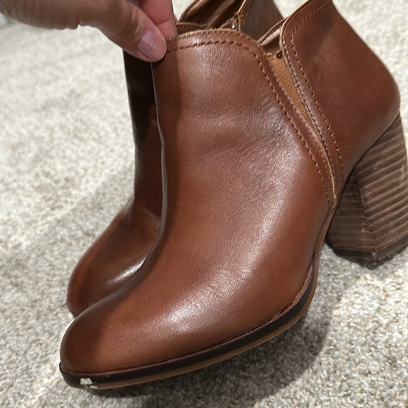 Brown Leather Ankle Boots - Picture 3 of 4